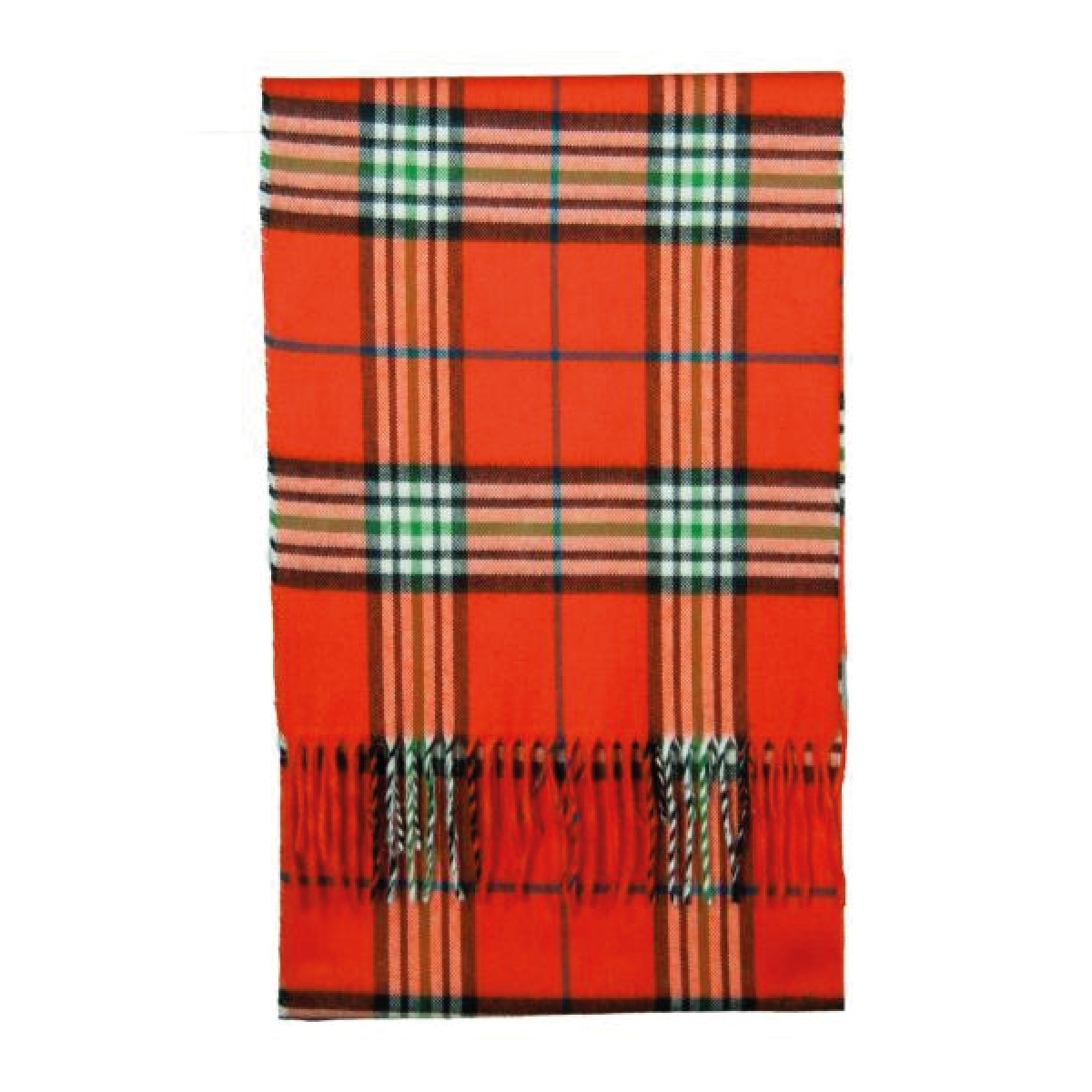 Cashmink Orange Checked Scarf