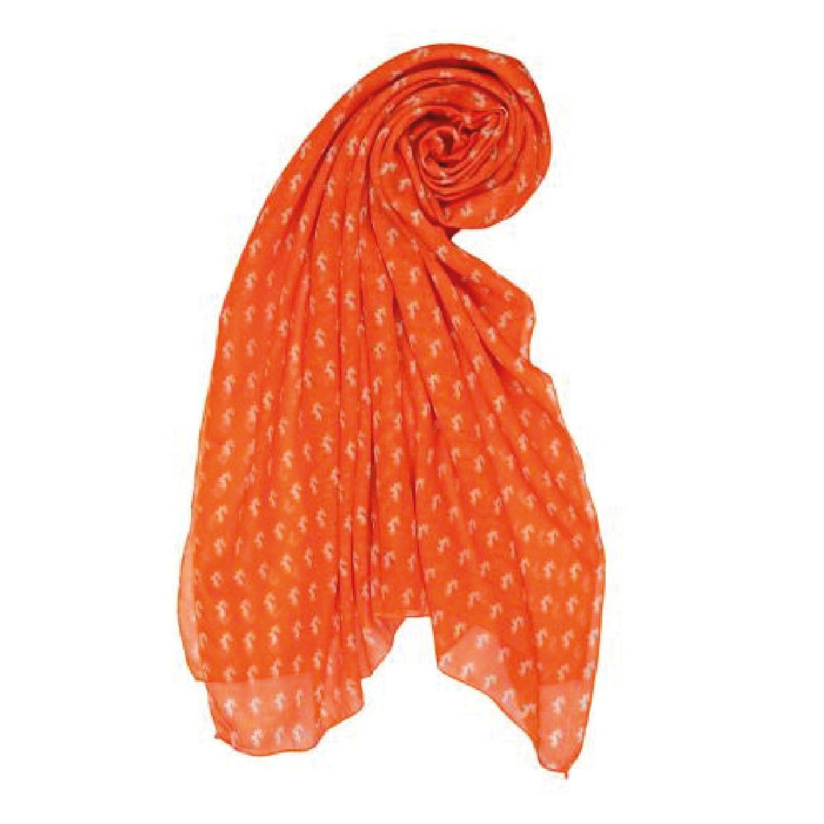 Scarf with buck orange