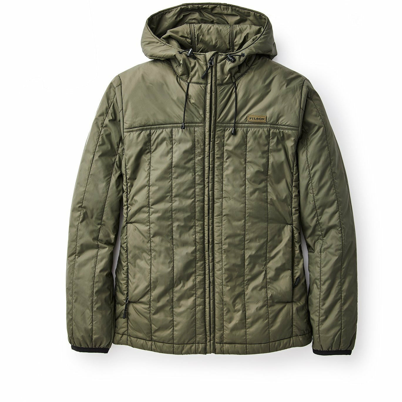 Womens Ultralight Hooded Jacket Olive - Storlek SMALL -